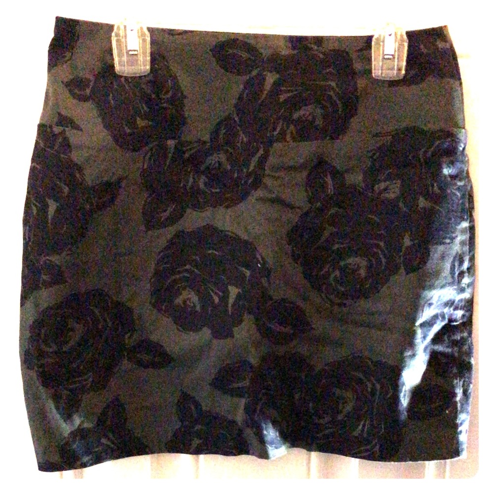 Forever21 Mini Skirt -Rose Print